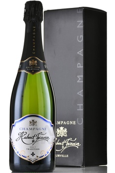 Hubert Favier Brut Tradition Champagne - шампанское Шампань Юбер Фавье Брют Традисьон 0.75 л белое брют в п/у