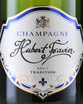 Hubert Favier Brut Tradition Champagne - шампанское Шампань Юбер Фавье Брют Традисьон 0.75 л белое брют в п/у