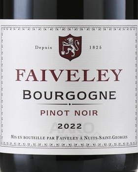 Joseph Faiveley Pinot Noir Bourgogne - вино Жозеф Фэвле Бургонь Пино Нуар 0.75 л красное сухое