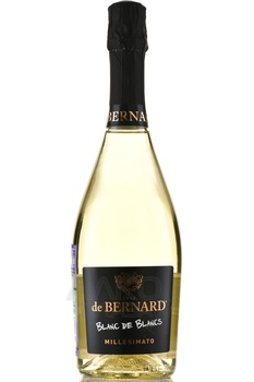 De Bernard Blanc de Blancs Millesimato - вино игристое Бернар Блан де Блан Миллезимато 0.75 л белое брют