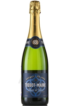 Tissot-Maire Cremant du Jura Blanc de Noirs Brut - вино игристое Тиссо-Мэр Креман дю Жура Блан де Нуар Брют 0.75 л белое брют