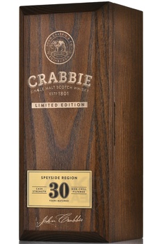 Crabbie 30 Year Old - виски Крэбби 30 лет 0.7 л в д/у
