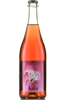 Crocizia Balos - вино игристое Крочиция Балос 0.75 л красное экстра брют