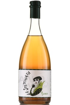 La Spettinata Bianca - вино игристое Ла Спетината Бьянка 0.75 л белое экстра брют