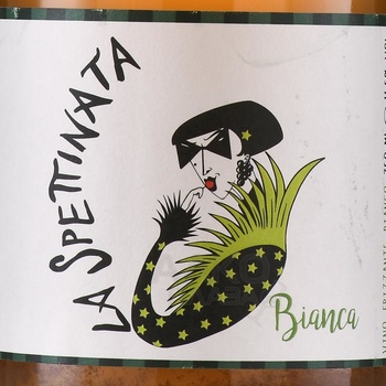 La Spettinata Bianca - вино игристое Ла Спетината Бьянка 0.75 л белое экстра брют