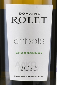 Domaine Rolet Chardonnay Arbois AOC - вино Домен Роле Арбуа АОС Шардоне 0.75 л белое сухое
