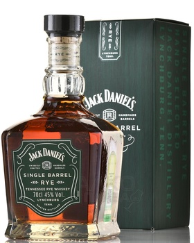 Jack Daniel’s Single Barrel Rye - виски зерновой Джек Дэниэлс Сингл Бэррэл Рай Ржаной 0.7 л в п/у