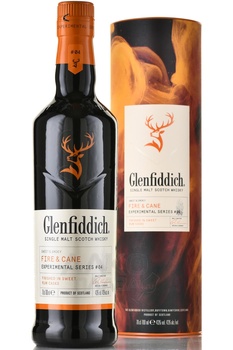Glenfiddich Fire and Cane - виски Гленфиддик Файер энд Кейн 0.7 л в тубе