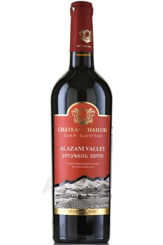 Вино Шато Чаилури Алазанская Долина 0.75 л красное полусладкое