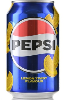 Pepsi Twist Lemon - напиток б/алк Пепси Твист Лемон 0.33 л ж/б Дания