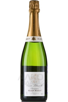 Champagne Alain Bailly Petronille - шампанское Ален Байи Петроний 0.75 л белое брют в п/у