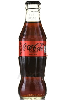 Coca-Cola Zero - напиток б/алк Кока-Кола Зеро 0.2 л стекло
