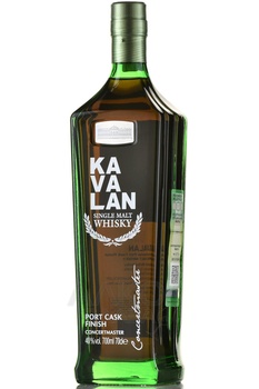 Kavalan Concertmaster Port Finish - виски Кавалан Концертмастер Порт Финиш 0.7 л набор в п/у