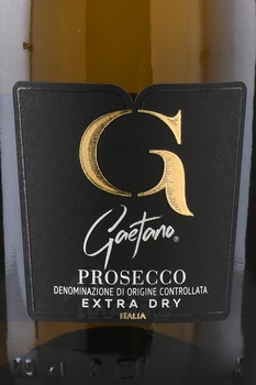 Gaetano Prosecco Extra Dry - вино игристое Гаэтано Просекко Экстра Драй 0.75 л белое экстра драй в п/у