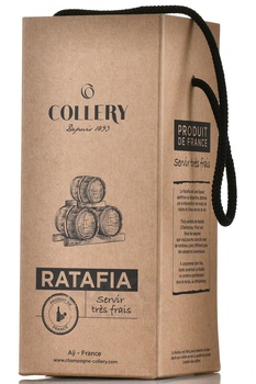 Collery Ratafia Pinot Noir a Ay - вино Ратафия Коллери Пино Нуар а Аи АОС 0.5 л розовое сладкое в п/у