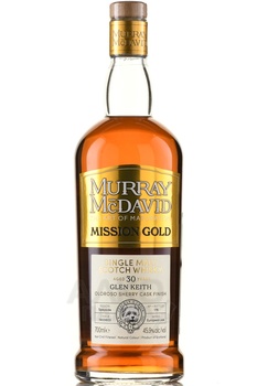 Murray McDavid Mission Gold Glen Keith 30 Years Old - виски Мюррей МакДэвид Мишн Голд Глен Кит 30 лет 0.7 л в п/у