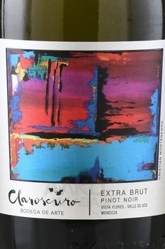 Claroscuro Extra Brut Pinot Noir - вино игристое Клароскуро Экстра Брют Пино Нуар 0.75 л экстра брют розовое