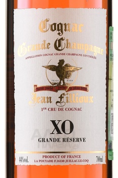 Jean Fillioux XO Grande Reserve Grande Champagne Premier Cru - коньяк Жан Фийу ХО Гранд Резерв Гранд Шампань Премье Крю 0.7 л в п/у