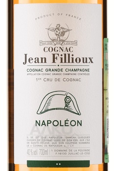 Jean Fillioux Napoleon Vieux Cognac Grande Champagne Premier Cru - коньяк Жан Фийу Наполеон Вье Коньяк Гранд Шампань Премье Крю 0.7 л в п/у
