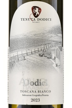 Tenuta Dodici Toscana Bianco IGT - вино Тенута Додичи Тоскано Бьянко 0.75 л белое сухое