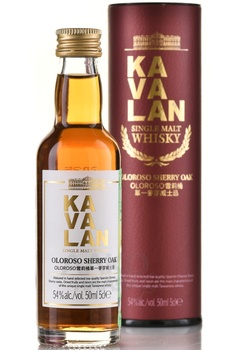 Kavalan Sherry Oak in tube - виски Кавалан Шерри Оак 0.05 л в тубе