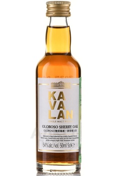 Kavalan Sherry Oak in tube - виски Кавалан Шерри Оак 0.05 л в тубе