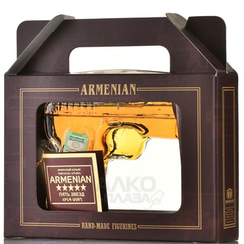 Коньяк Пять звезд 5 лет 0.18 л в п/у пистолет