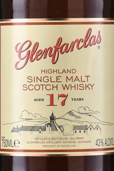 Glenfarclas 17 Year Old - виски Гленфарклас 17 лет 0.75 л в тубе