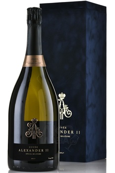 Вино игристое Абрау-Дюрсо Кюве Александр 2 1.5 л белое брют в п/у