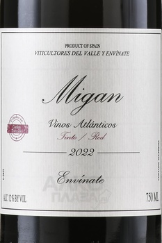 Envinate Migan Vinos Atlanticos Tenerife Canary Islands - вино Энвинат Миган Винос Атлантикос Тенерифе Ислас Канарьяс 0.75 л красное сухое