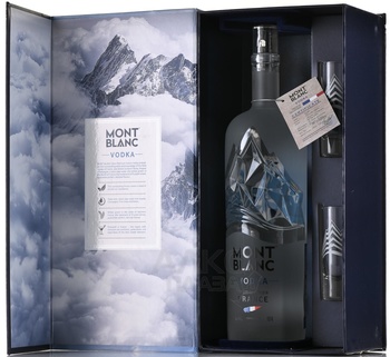 Mont Blanc - водка Монблан 1 л в п/у + 2 стопки