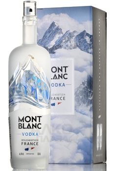 Mont Blanc - водка Монблан 1 л в п/у + 2 стопки