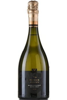 Вино игристое Фанагория Примум Алвеус Блан де Блан 5 0.75 л белое экстра брют