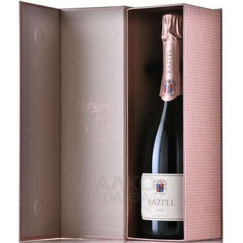 Razi’el Rose - вино игристое Разиэль Розе 0.75 л розовое экстра брют в п/у (кошерное)