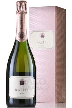 Razi’el Rose - вино игристое Разиэль Розе 0.75 л розовое экстра брют в п/у (кошерное)