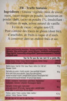 Truffettes de France Truffes Fantaisie Nature - конфеты Труффеттес де Франс Трюфели Фантастика Натюр 160 гр