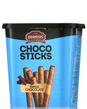 Трубочки вафельные Дермисис Чоко Стикс из Швейцарского шоколада 310 гр