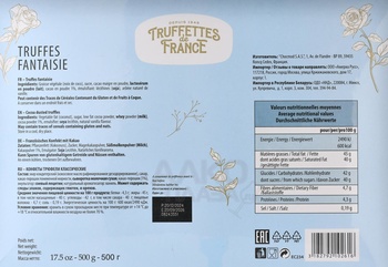 Truffettes de France Truffes Fantaisie - конфеты Труффеттес де Франс Труфели Фантастика 500 гр