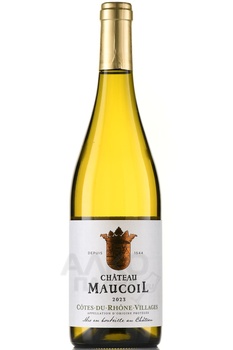 Chateau Maucoil Cotes du Rhone Villages - вино Шато Мокуаль Кот-Дю-Рон-Вилляж 0.75 л белое сухое