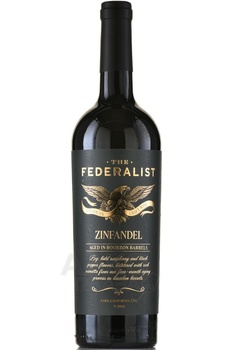 The Federalist Zinfandel Bourbon Barrel - вино Федералист Лоди Зинфандель Бурбон Баррелс 0.75 л красное сухое