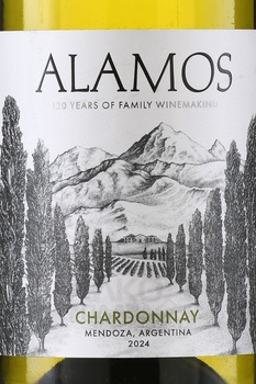 Alamos Chardonnay - вино Аламос Шардоне белое сухое 0.75 л