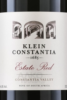 Klein Constantia Estate Red - вино Кляйн Констанция Эстейт Рэд 0.75 л красное сухое