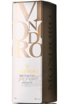 Mondoro Prosecco Millesimato - вино игристое Мондоро Просекко Миллезимато 0.75 л белое сухое в п/у