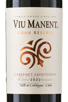Viu Manent Cabernet Sauvignon Gran Reserva - вино Вью Манент Гран Резерва Каберне Совиньон 0.75 л красное сухое