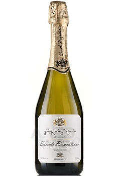 Вино игристое Энисели Багратиони 0.75 л белое полусладкое