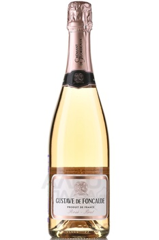 Gustave de Foncaude Cremant de Bordeaux - вино игристое Гюстав де Фонкод Креман де Бордо 0.75 л розовое брют