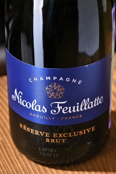 Nicolas Feuillatte Reserve Exclusive Brut - шампанское Николя Фейатт Резерв Эксклюзив Брют 0.375 л белое брют