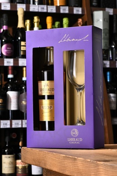 Lheraud Cognac VSOP - коньяк Леро ВСОП 0.7 л в п/у + 1 бокал