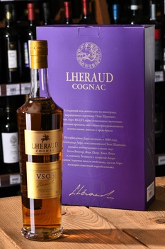 Lheraud Cognac VSOP - коньяк Леро ВСОП 0.7 л в п/у + 1 бокал