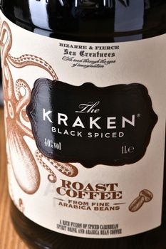 Kraken Black Spiced Roast Coffee - ром Кракен Пряный Черный Кофе 1 л
